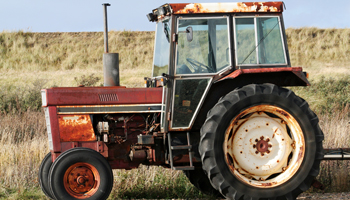 rust tractor farm